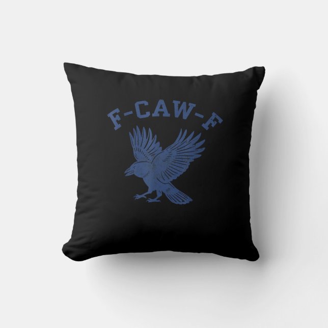 Funny F-Caw-F Crow Cushion (Front)