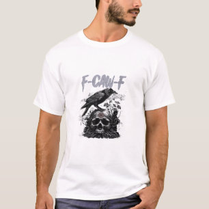Funny F-Caw-F Crow Funny Halloween Retro Classic T-Shirt