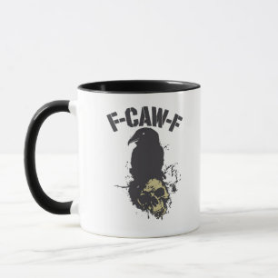 Funny F-Caw-F Crow Vintage Humor Essential Creativ Mug