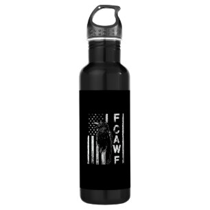 Funny F Caw F Crow With USA Flag 710 Ml Water Bottle
