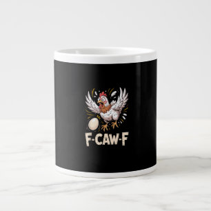 Funny F-Caw-F Hen Creative Casual Large Coffee Mug