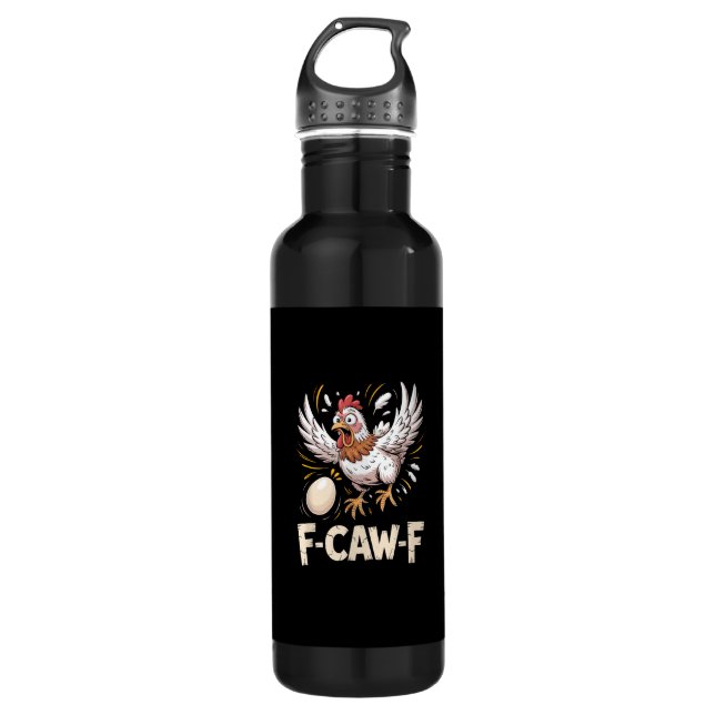 Funny F Caw F Hen Creative Casual Style 710 Ml Water Bottle (Front)
