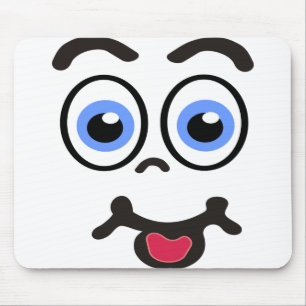 funny face #1 light mouse mat