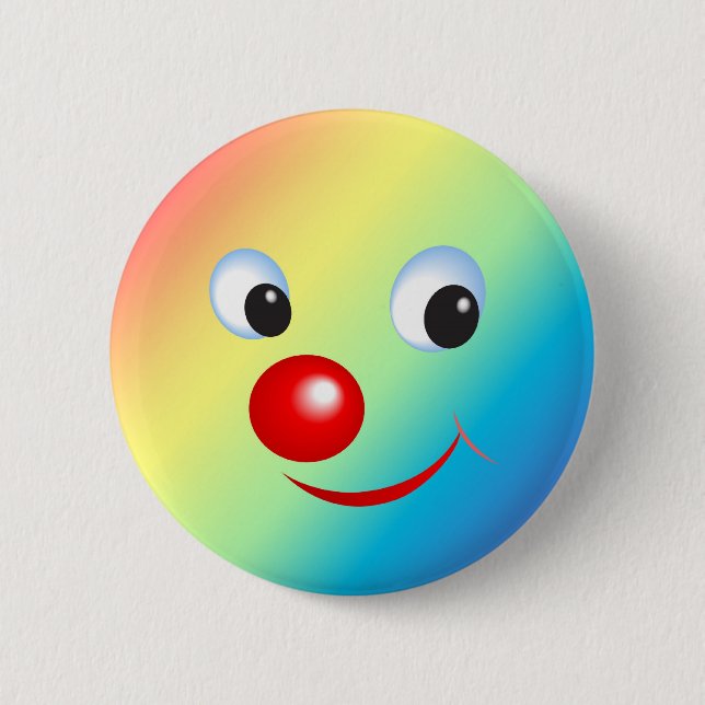Funny Face 6 Cm Round Badge (Front)