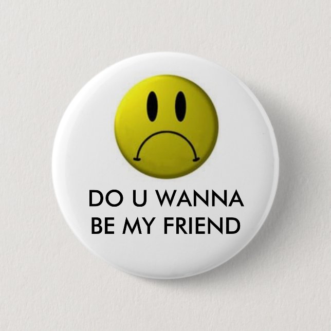 Funny Face 6 Cm Round Badge (Front)