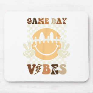 Funny Face American Football Game Day Vibes Sport  Mouse Mat