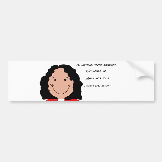Funny Face art image for Bumper-Sticker Bumper Sticker (Front)