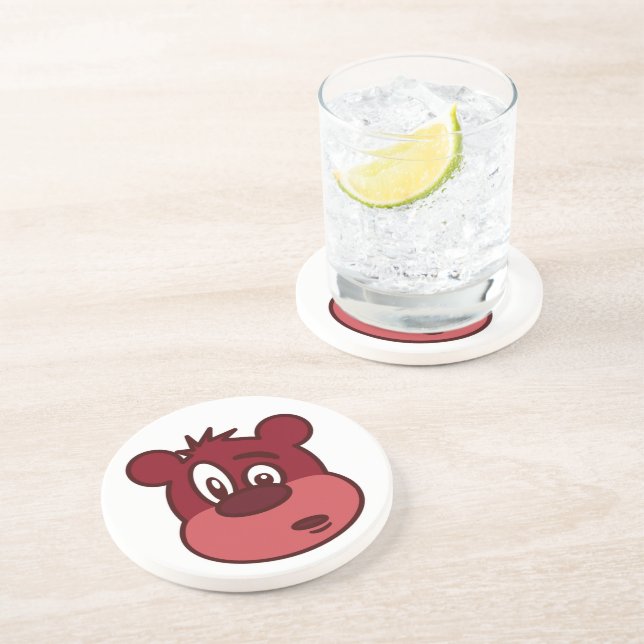 FUNNY FACE BEAR COASTER (Side)