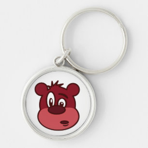 FUNNY FACE BEAR KEY RING