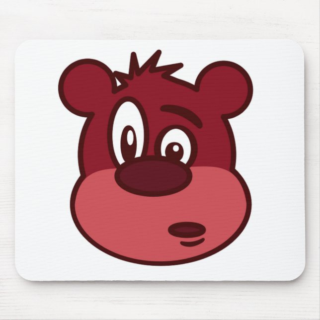 FUNNY FACE BEAR MOUSE MAT (Front)