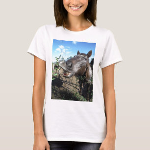 Funny Face brown horse T-Shirt