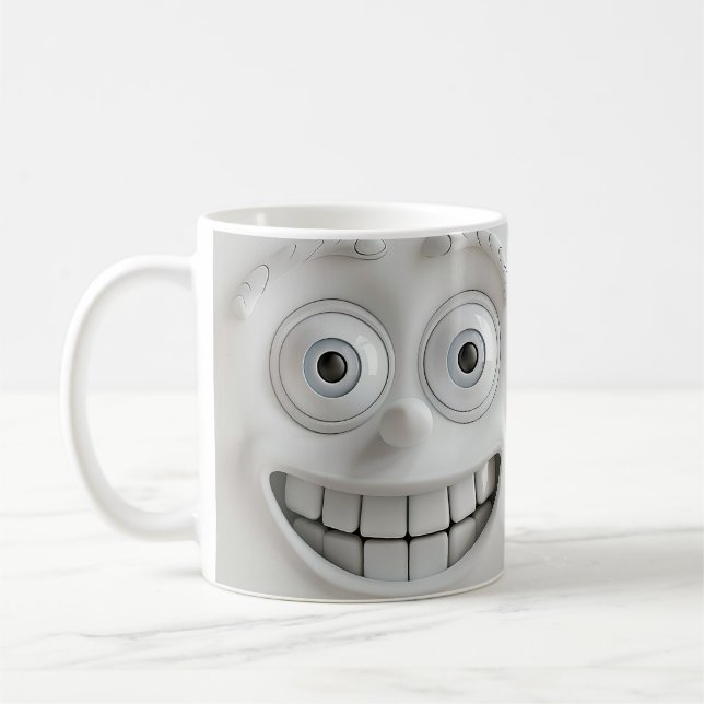 Funny Face Coffee Mug (Left)