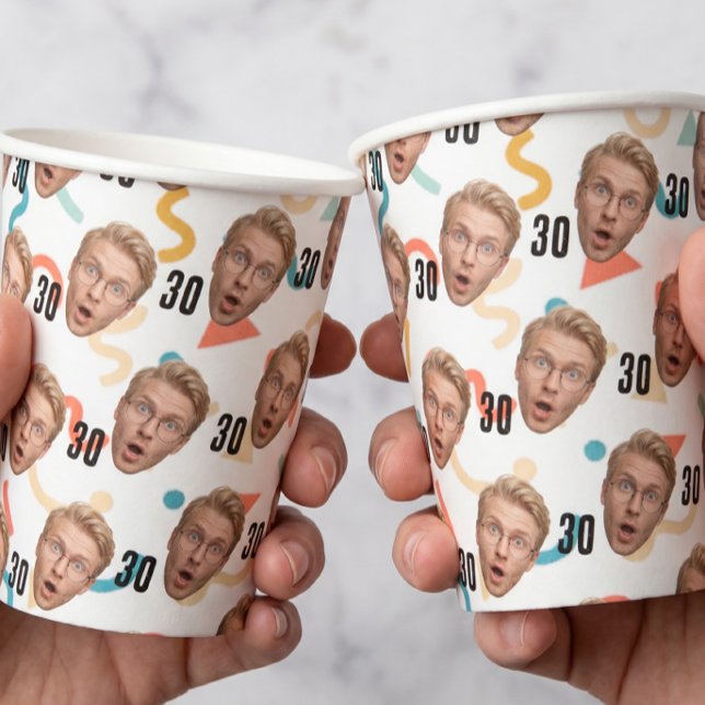 Funny Face Customised Photo Party Paper Cups (Creator Uploaded)