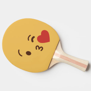 Funny Face. Emoji. Emoticon. Ping Pong Paddle