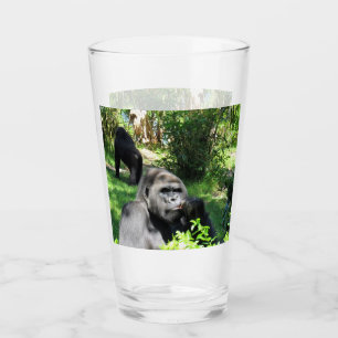 Funny Face Gorilla Tumbler / Shaker Glass
