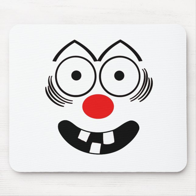 Funny Face Mouse Mat (Front)