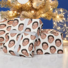 Funny Face or Pet Photo Ecru Gift Wrapping Paper