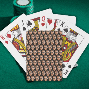 Funny Face Photo Custom Playing Cards