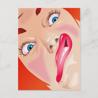 Funny Face Postcard
