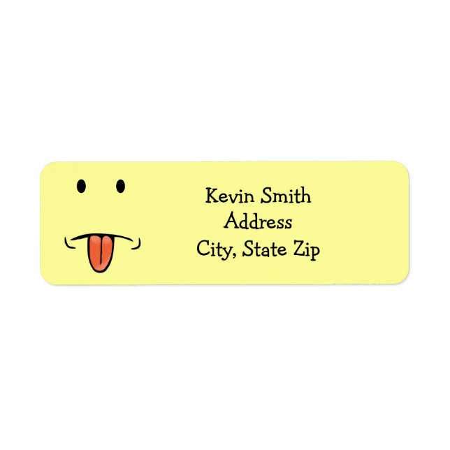 Funny Face Return Address Labels (Front)