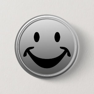 Funny face + your backg. & ideas 6 cm round badge