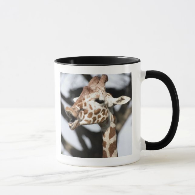 Funny faced reticulated giraffe, San Francisco Mug (Right)