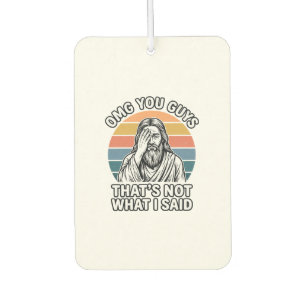 Funny Facepalm Retro Quote Vintage Engraving Shirt Car Air Freshener