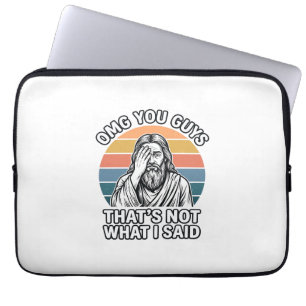 Funny Facepalm Retro Quote Vintage Engraving Shirt Laptop Sleeve