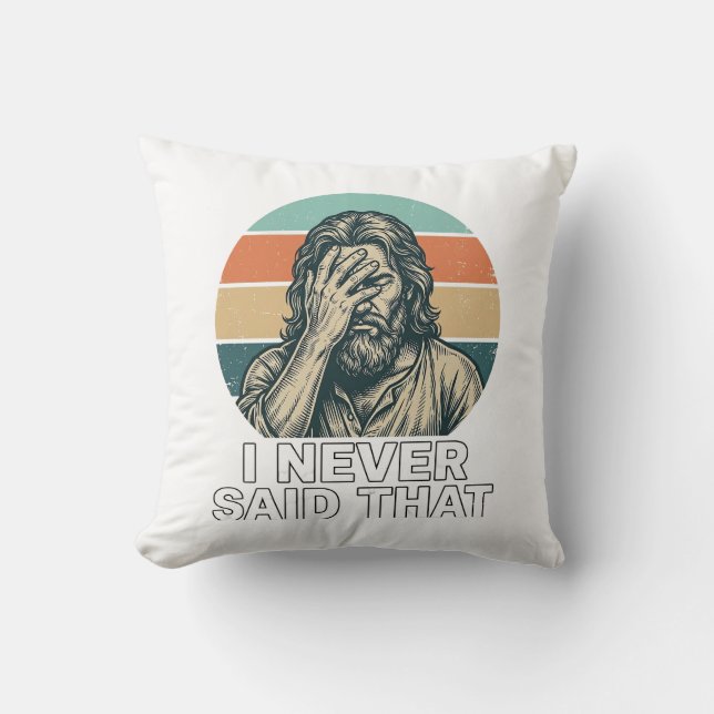 Funny Facepalm Vintage Engraving Quote Design_1 Cushion (Front)