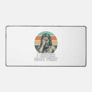 Funny Facepalm Vintage Engraving Quote Design_1 Desk Mat