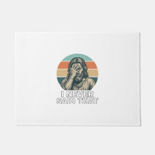 Funny Facepalm Vintage Engraving Quote Design_1 Doormat