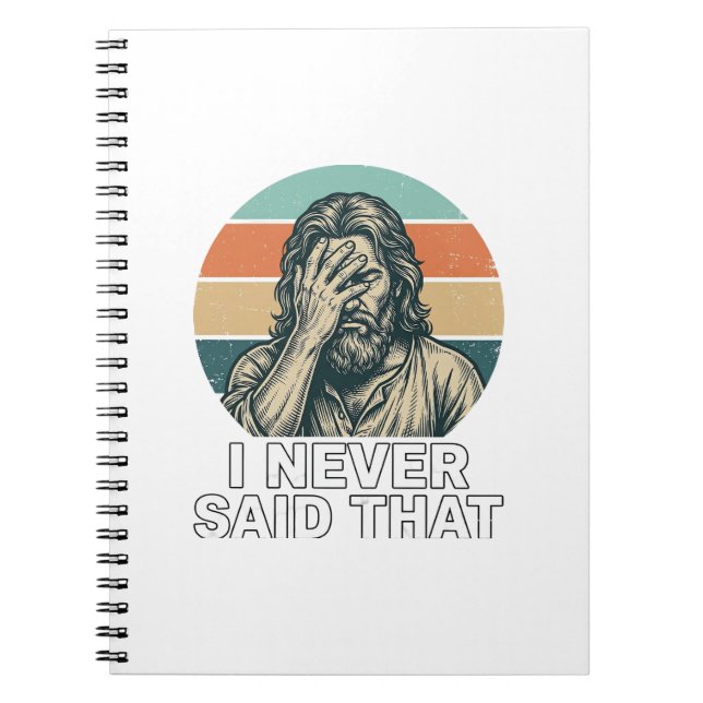 Funny Facepalm Vintage Engraving Quote Design_1 Notebook (Front)