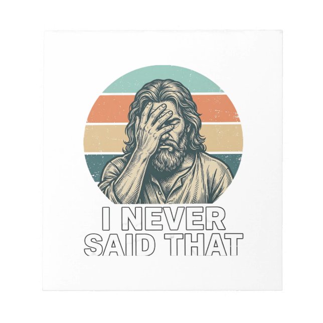 Funny Facepalm Vintage Engraving Quote Design_1 Notepad (Front)