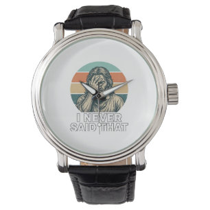 Funny Facepalm Vintage Engraving Quote Design_1 Watch