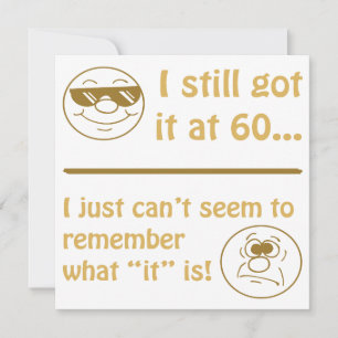 Funny Faces 60th Birthday Gag Gifts Card