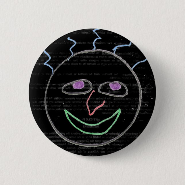 Funny Faces 6 Cm Round Badge (Front)