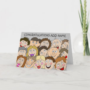 Funny Faces Congratulations  Card
