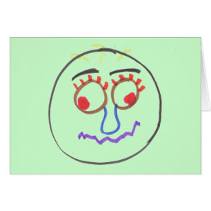 Funny Faces Greeting Card