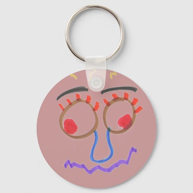 Funny Faces Keychain (Front)