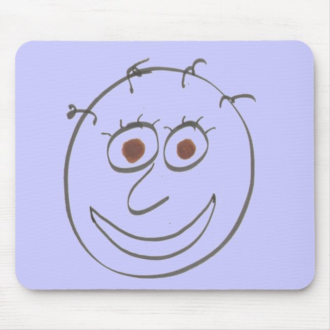 Funny Faces Mouse Pad (Front)