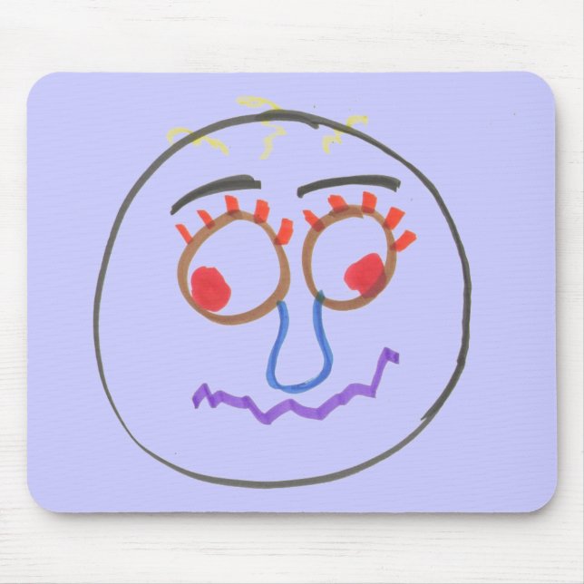Funny Faces Mouse Pad (Front)