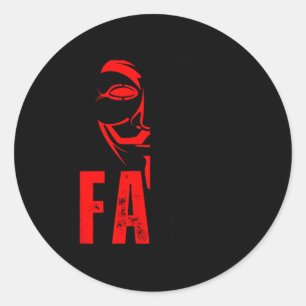Funny! Fafo Funny Around Find Out Fafo Classic Round Sticker
