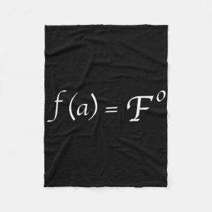 Funny Fafo Math Equation Novelty Math Teacher Fleece Blanket
