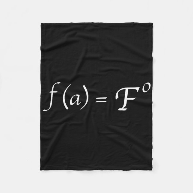Funny Fafo Math Equation Novelty Math Teacher  Fleece Blanket (Front)