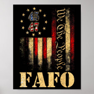 Funny Fafo Trump Fafo American Usa Poster
