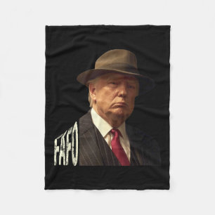 Funny Fafo Trump Photo _1 Fleece Blanket