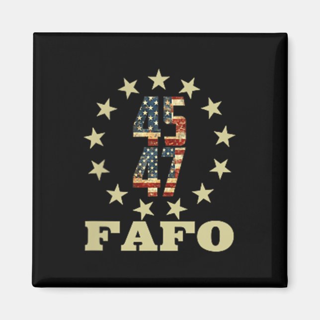 Funny Fafo Trump Photo  Magnet (Front)