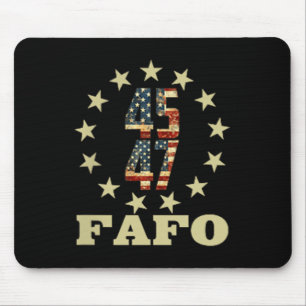 Funny Fafo Trump Photo  Mouse Mat