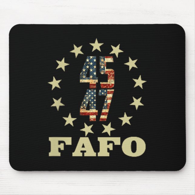 Funny Fafo Trump Photo  Mouse Mat (Front)