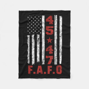 Funny Fafo Trump Shirt President 47 Trump Fafo Fleece Blanket